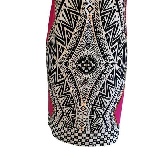 Venus Sheath Dress Black, White and Pink Small - Picture 10 of 13